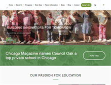 Tablet Screenshot of counciloakmontessori.org